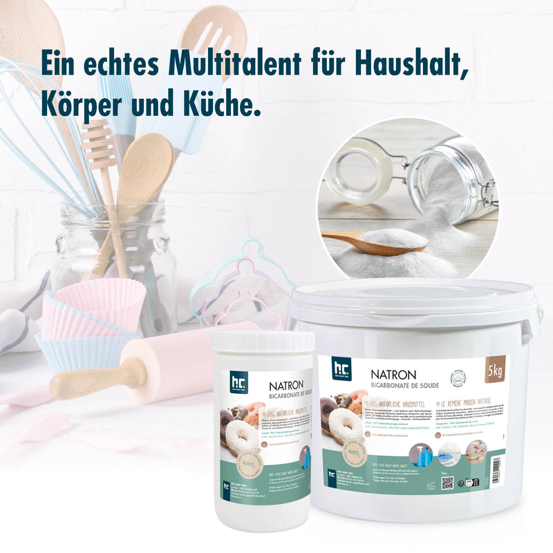 5 kg Natron Backsoda Natriumhydrogencarbonat in Lebensmittelqualität - Höfer Chemie GmbH