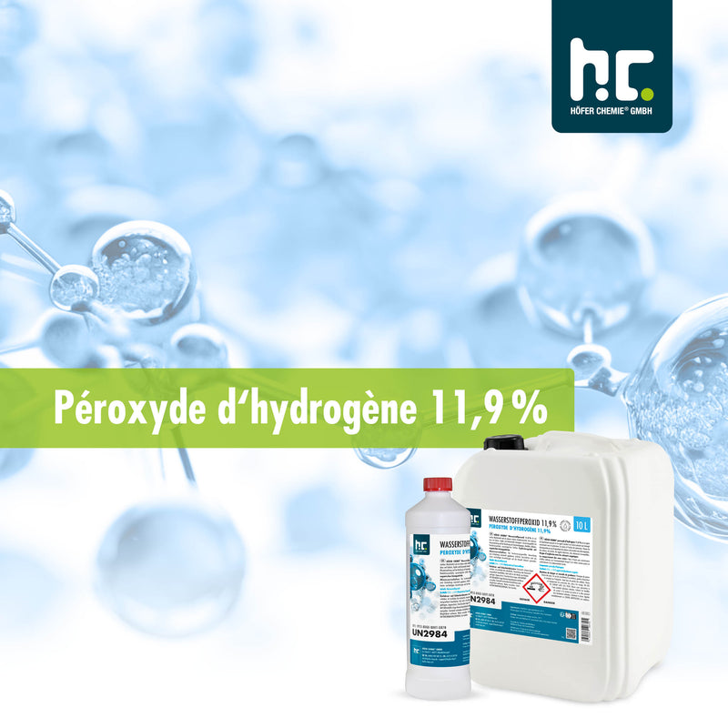 1 L Höfer Chemie® Wasserstoffperoxid 11,9% in Flaschen - Höfer Chemie GmbH
