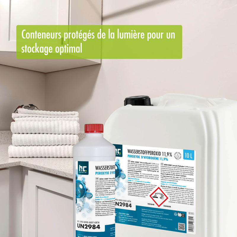 1 L Höfer Chemie® Wasserstoffperoxid 11,9% in Flaschen - Höfer Chemie GmbH