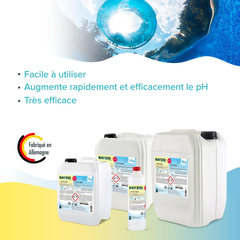 28 kg BAYZID® pH Plus flüssig für Pools in großen Kanistern - Höfer Chemie GmbH
