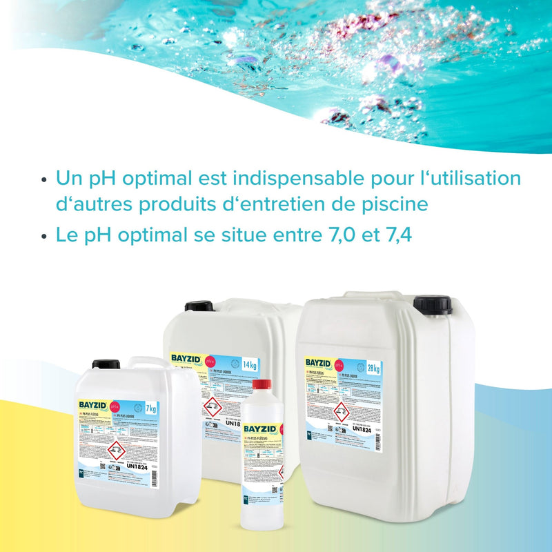 14 kg BAYZID® pH Plus flüssig für Pools in Kanistern - Höfer Chemie GmbH