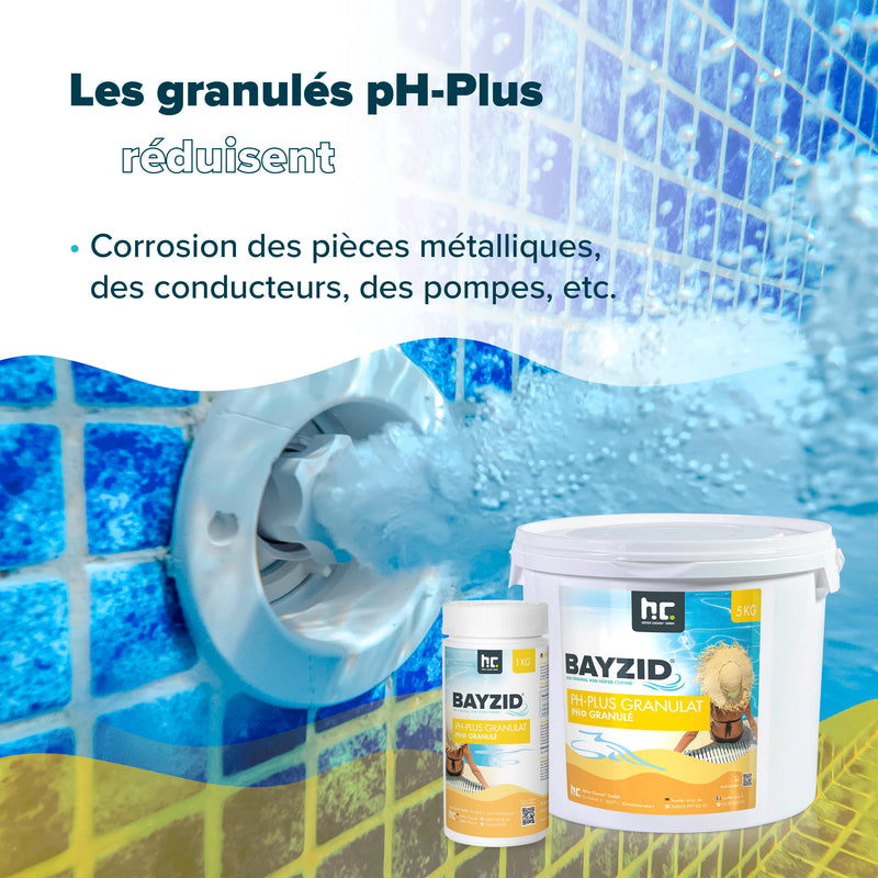 5 kg BAYZID® pH Plus Granulat für den Pool in Eimer - Höfer Chemie GmbH