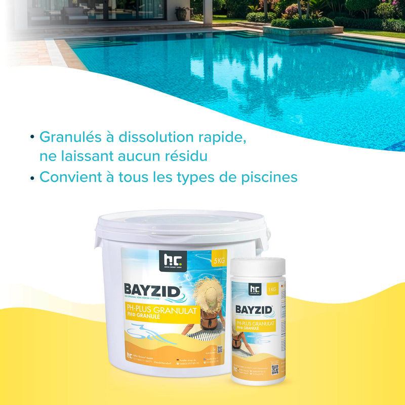 5 kg BAYZID® pH Plus Granulat für den Pool in Eimer - Höfer Chemie GmbH