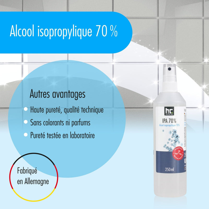 Alcool isopropylique 70% Höfer Chemie® en bouteille de 1 L