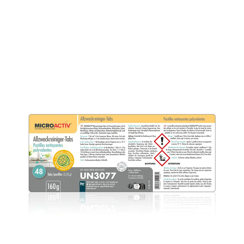 160 g Microactiv® Allzweckreiniger Tabs - Höfer Chemie GmbH