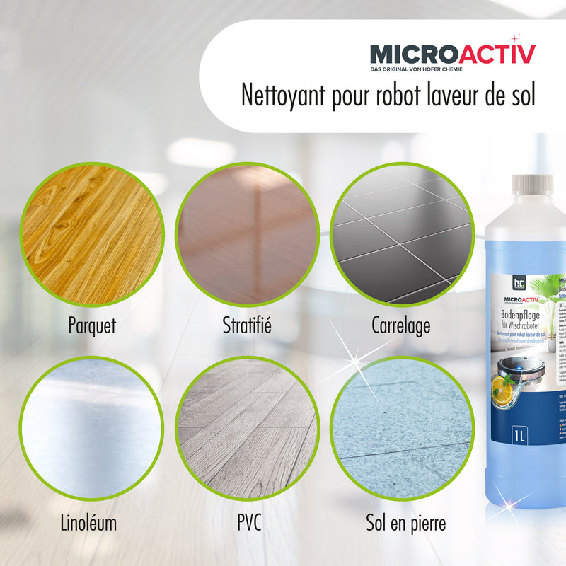 1 L Microactiv® Nettoyant sol pour robots laveurs