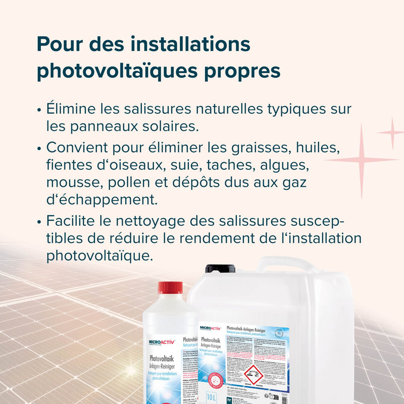 10 L MICROACTIV® Photovoltaik Anlagen Reiniger - Höfer Chemie GmbH