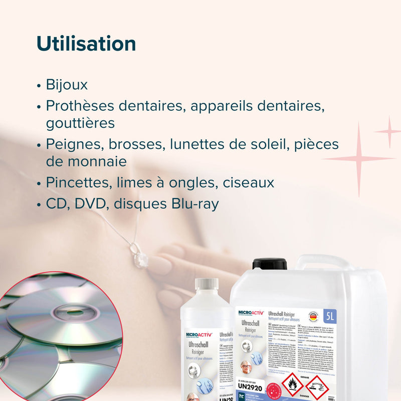 5 L Microactiv® Ultraschallreiniger Flüssig-Konzentrat für Ultraschallbad - Höfer Chemie GmbH