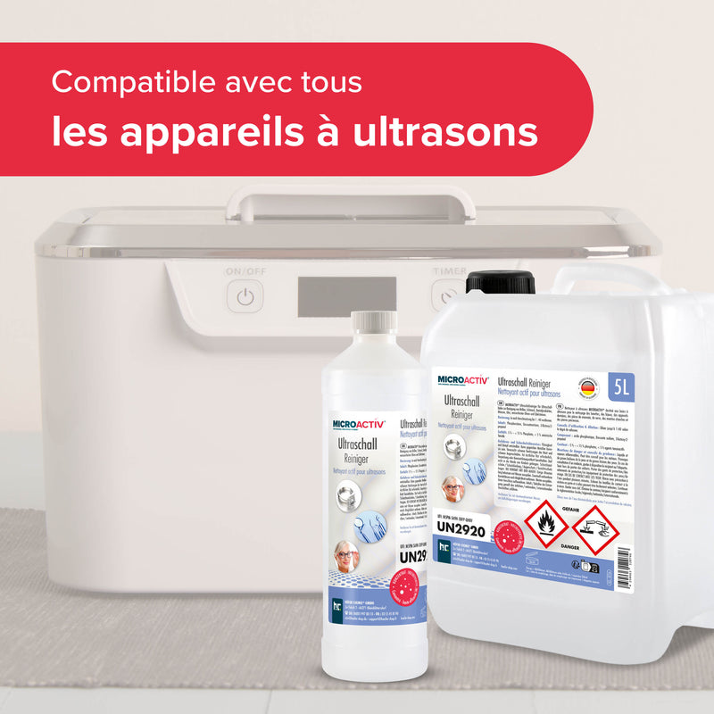 1 L Microactiv® Ultraschallreiniger Flüssig-Konzentrat für Ultraschallbad - Höfer Chemie GmbH