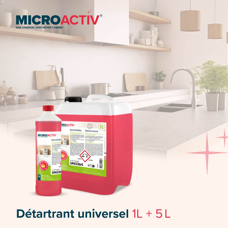 1 L Microactiv® Universal Entkalker mit Farbindikator - Höfer Chemie GmbH