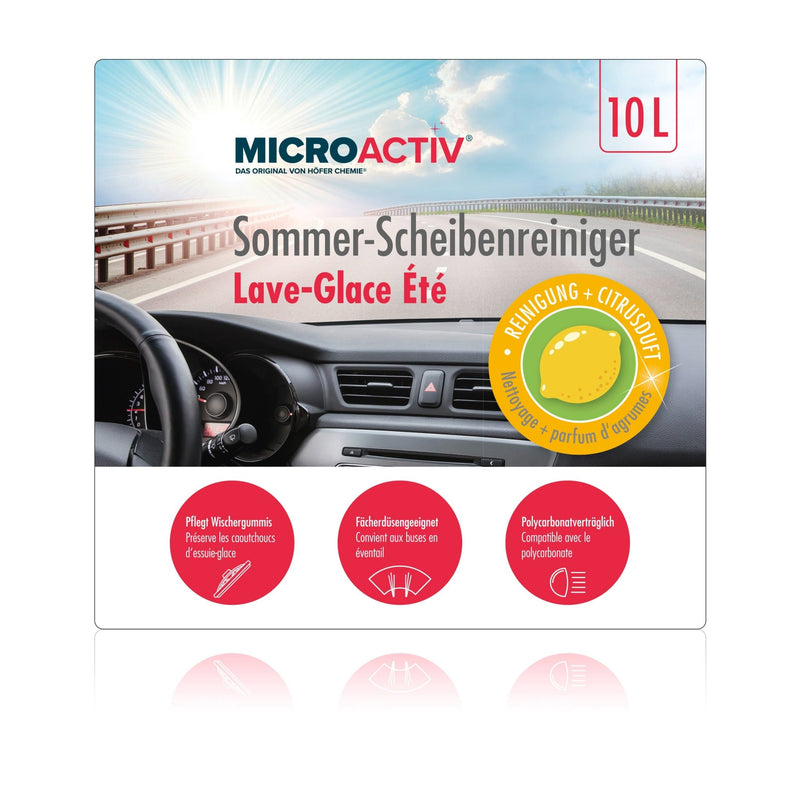 10 L MICROACTIV® Zomer Ruitenreiniger gebruiksklaar