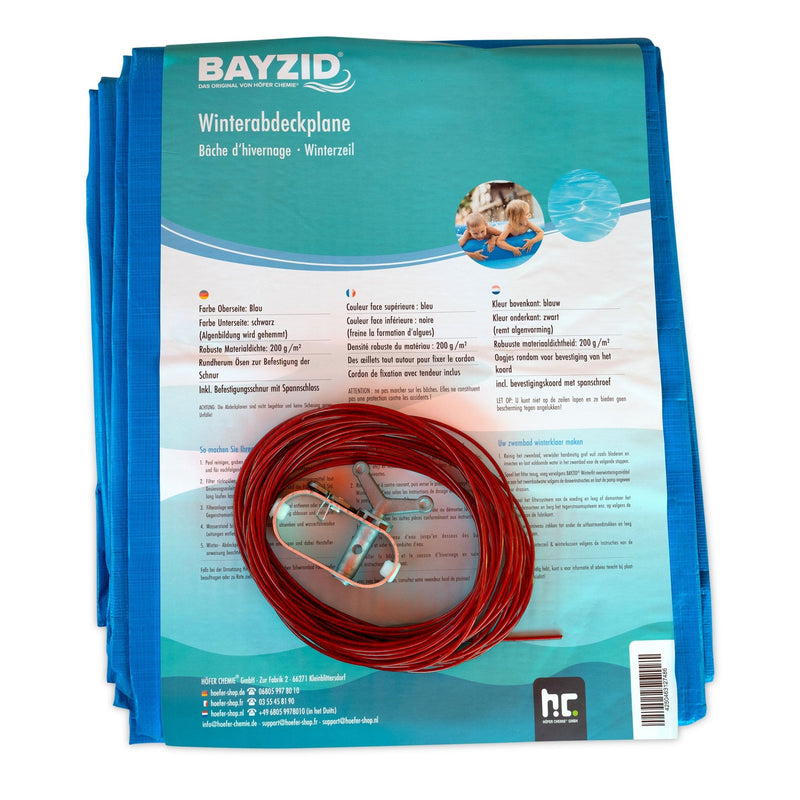 Poolabdeckung für ovale Pools 7,40 x 3,50 m - Höfer Chemie GmbH