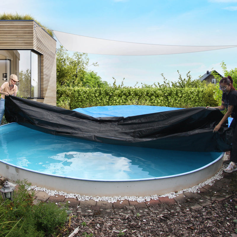 Poolabdeckung für achtförmige Pools 6,25 x 3,60 m - Höfer Chemie GmbH