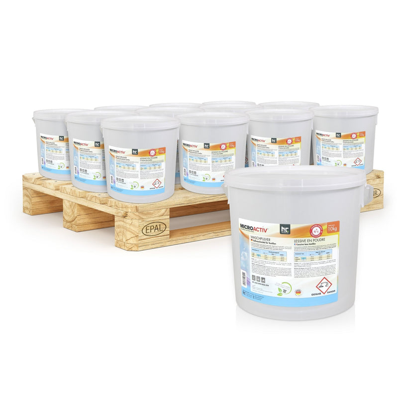 10 kg Microactiv® Waschpulver Vollwaschmittel - Höfer Chemie GmbH