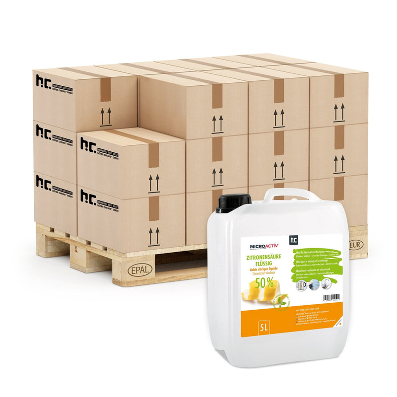 5 L Microactiv® Zitronensäure 50% flüssig Entkalker in Kanister - Höfer Chemie GmbH