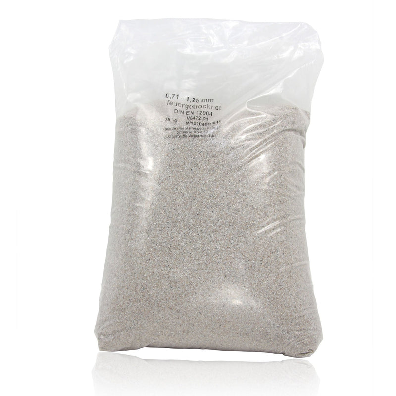 25 kg Premium Quarzsand Filtersand 0,71 - 1,25 mm - Höfer Chemie GmbH
