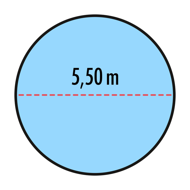 Poolabdeckung für runde Pools 5,50 m - Höfer Chemie GmbH