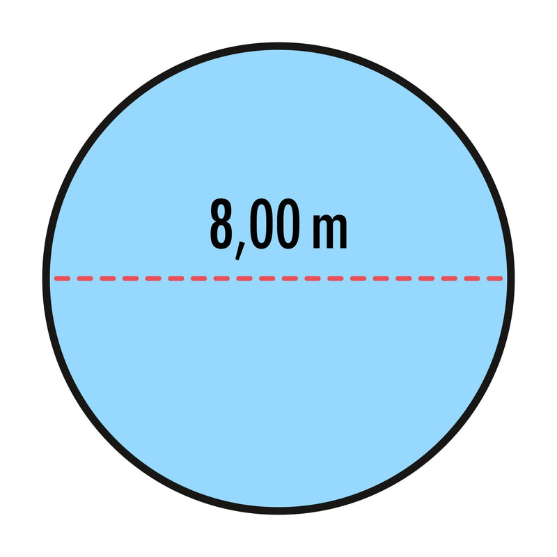 Poolabdeckung für runde Pools 8 m - Höfer Chemie GmbH