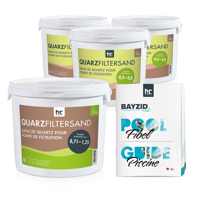 BAYZID® Filtersand-Set für kleine Pools