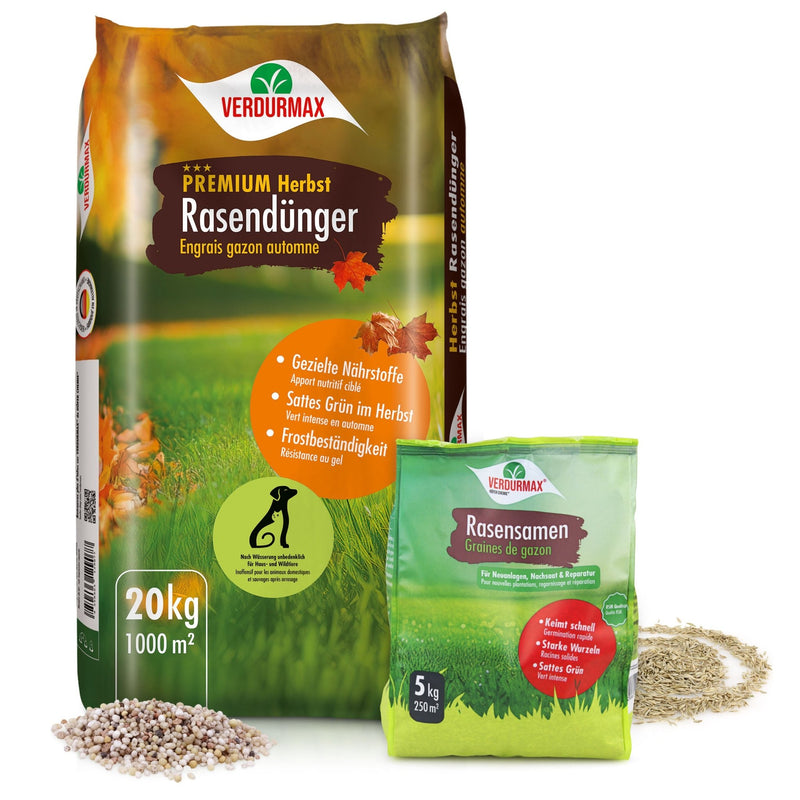 VERDURMAX® Herbst-Rasenpflege Duo 1000 m²
