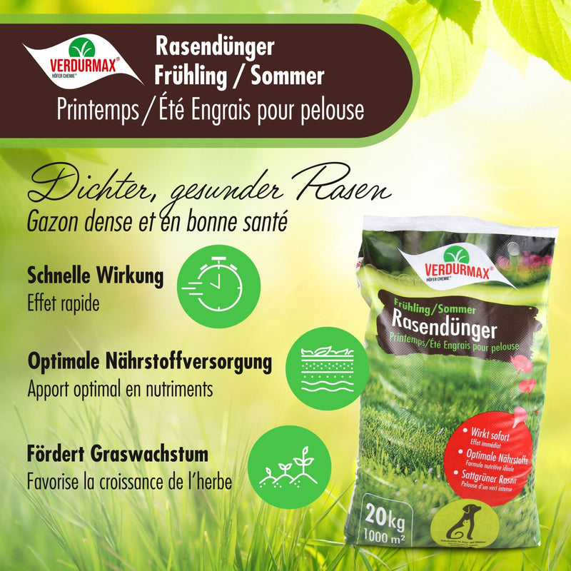 5 kg VERDURMAX® Rasendünger Frühling / Sommer - Höfer Chemie GmbH