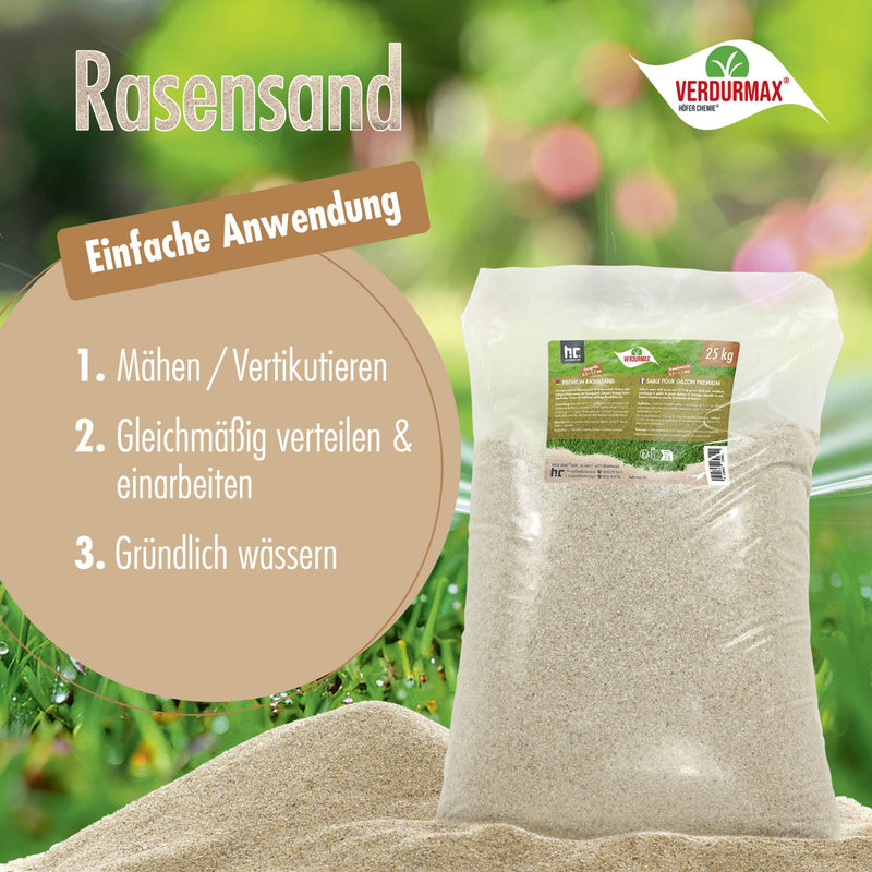25 kg VERDURMAX® Premium Rasensand 0,3 - 1,5 mm