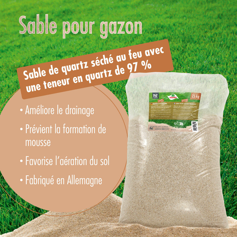 25 kg VERDURMAX® Sable pour gazon 0,3-1,5 mm