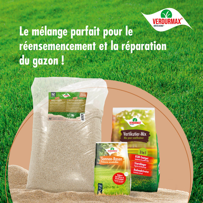 25 kg VERDURMAX® Sable pour gazon 0,3-1,5 mm