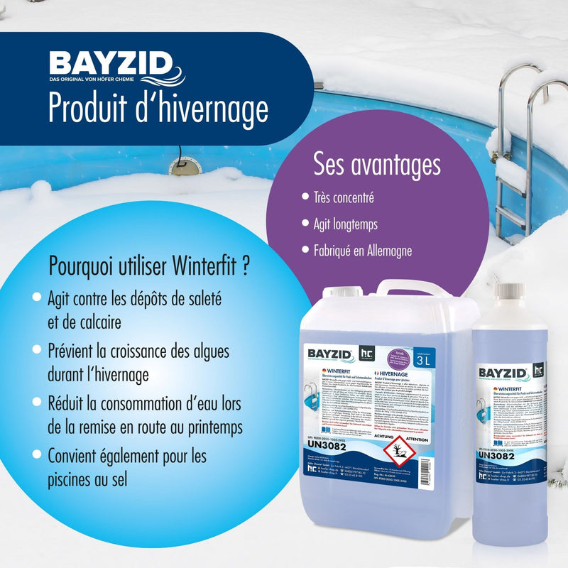 3 L BAYZID® Winterfit Überwinterungsmittel für Pools in Kanister - Höfer Chemie GmbH