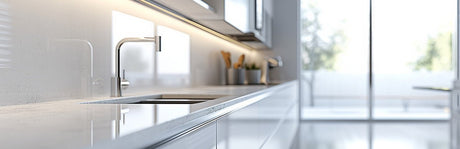 Eine glänzende Küchenzeile