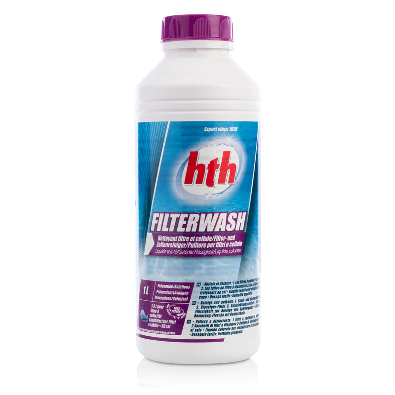 1 L - hth® FILTERWASH (Filterreiniger + Salzelektrolyse Zellen Reiniger)