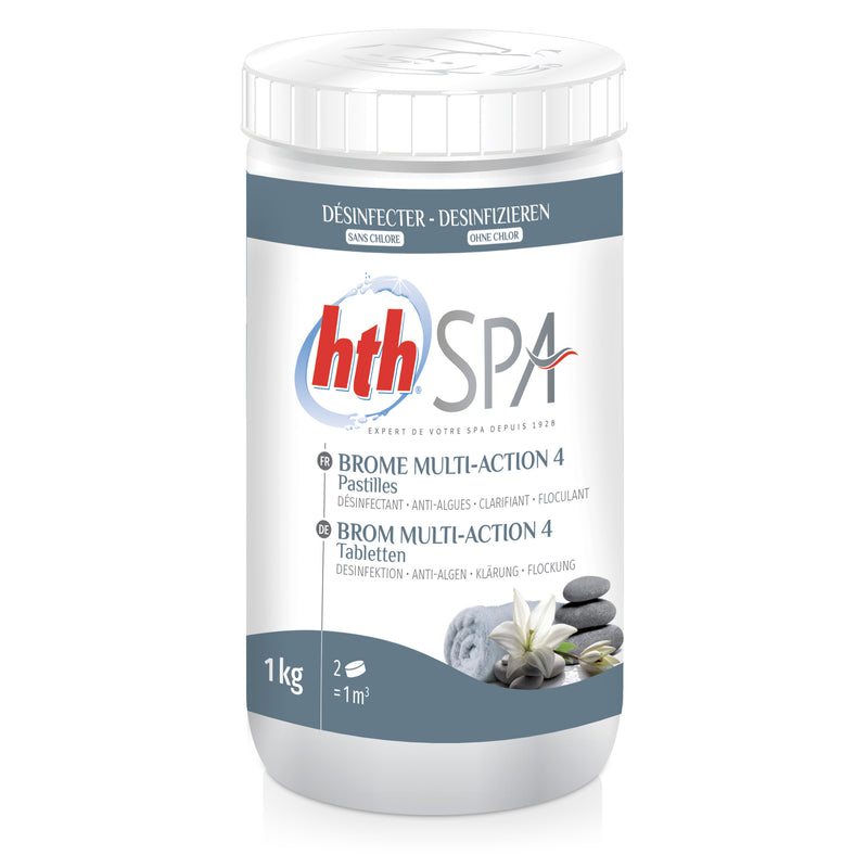 1 kg - hth® Spa BROM MULTI-ACTION 4 TABLETTEN 20 g