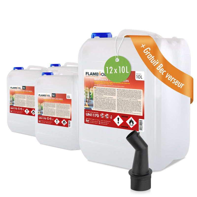 10 L FLAMBIOL® Bioethanol 100% Hochrein in Kanister - Höfer Chemie GmbH