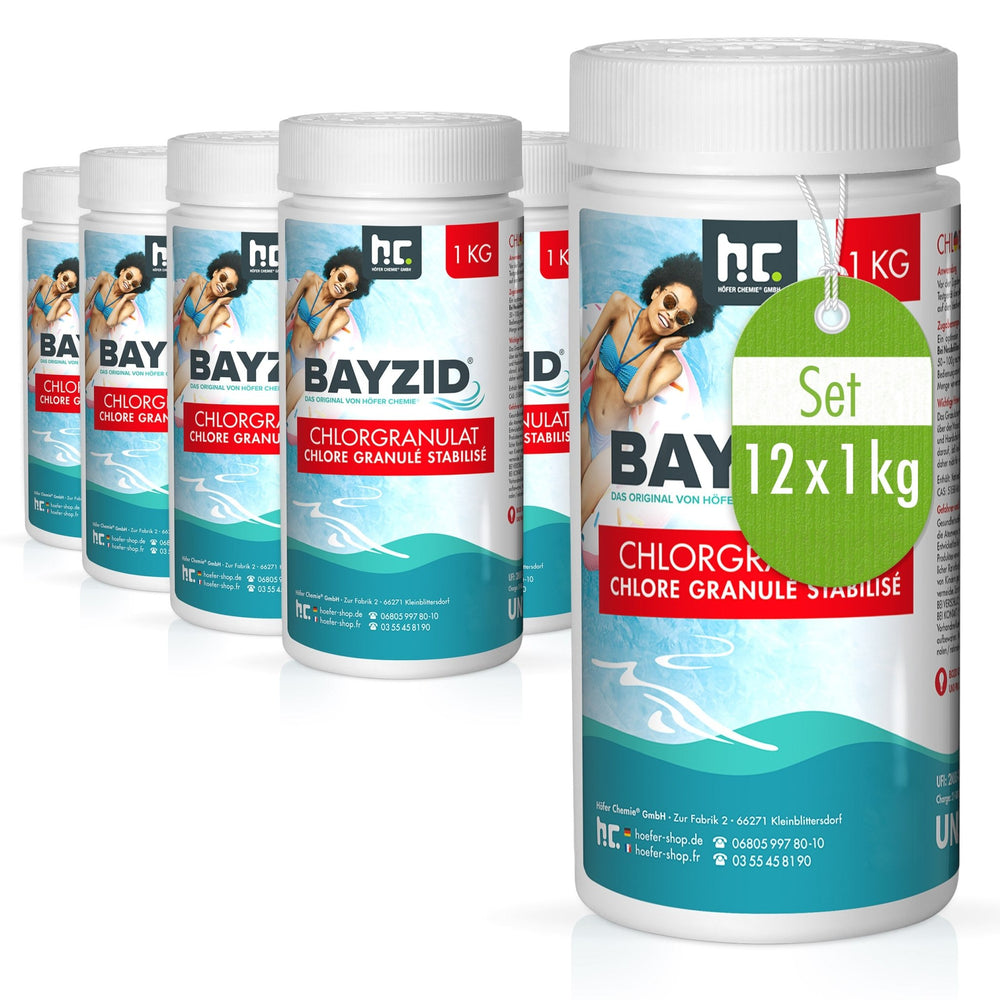 1 kg BAYZID® Chlorgranulat für Pools - Höfer Chemie GmbH