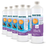 1 L BAYZID® vloeibaar vlokmiddel voor zwembaden in flessen