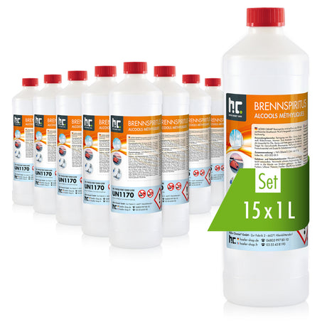 1 L Höfer Chemie®  Brennspiritus 94% in Flaschen