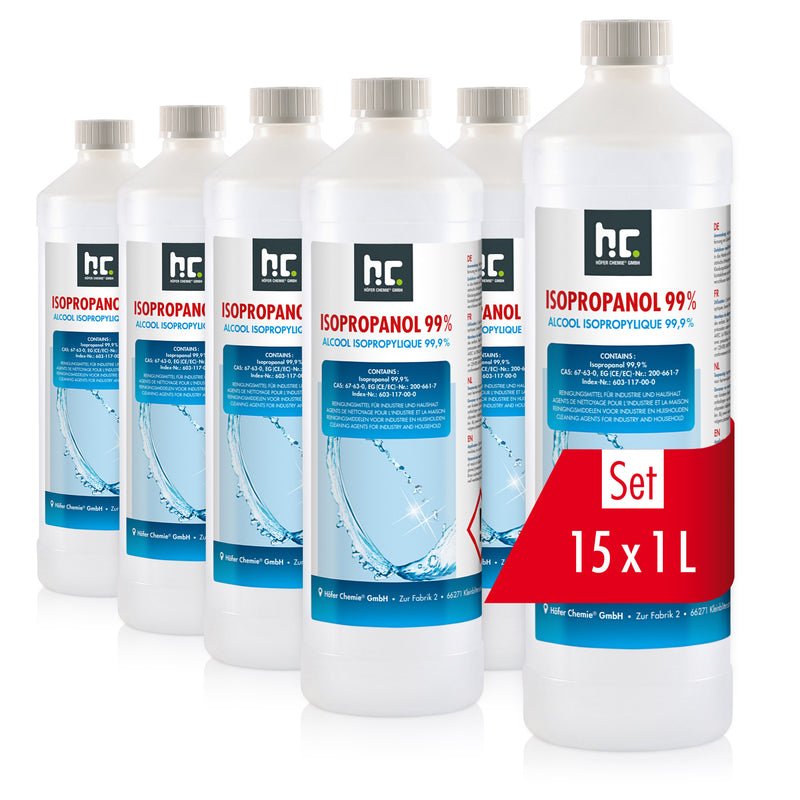 1 L Höfer Chemie® Isopropanol 99,9% in flessen