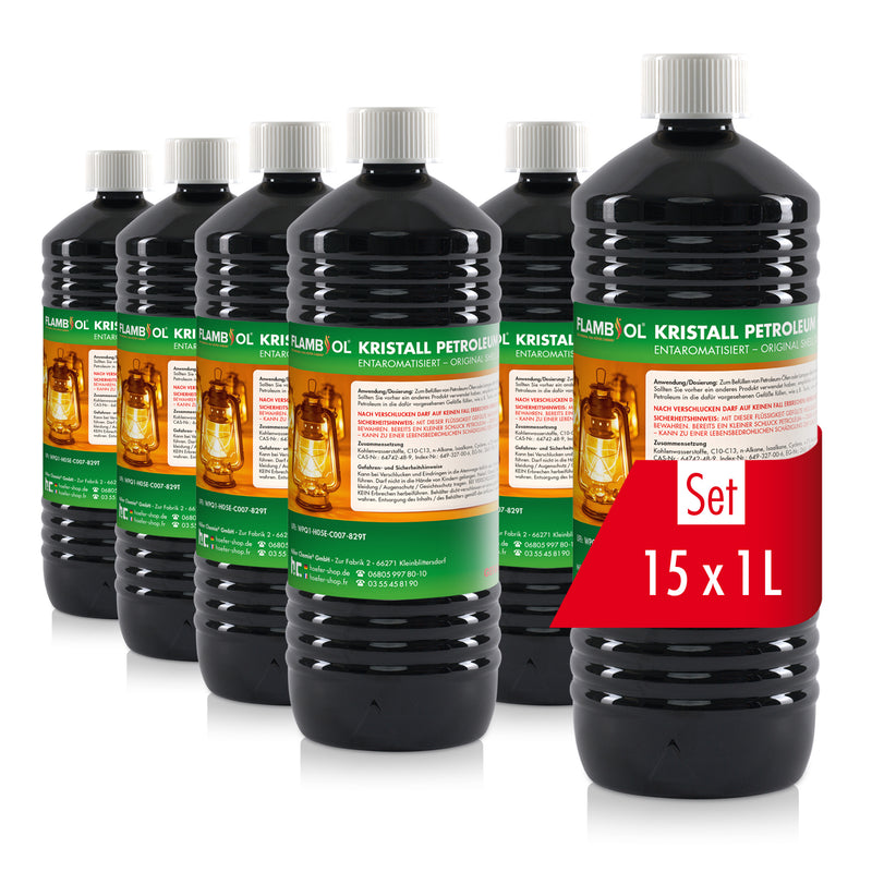 1 L FLAMBIOL® Petroleum Heizöl in Flaschen