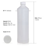1 L FLAMBIOL® Bioethanol Hochrein 100 % in Flaschen für Edelstahl - Tisch - Kamine - Höfer Chemie GmbH