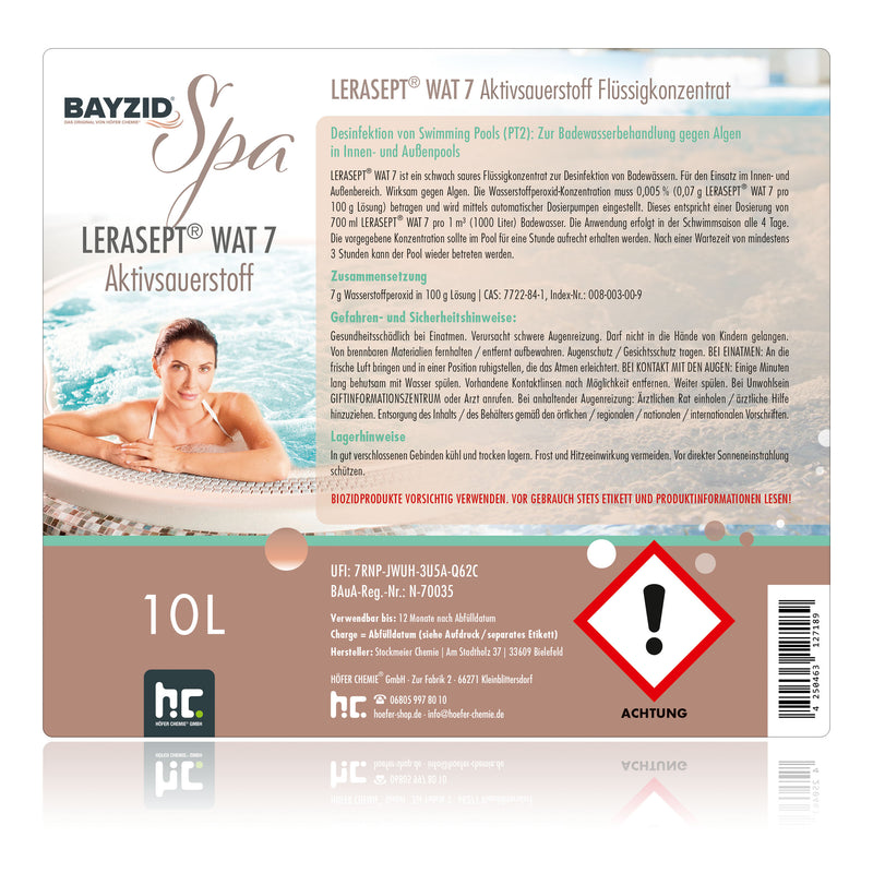 10 L SPA Lerasept® WAT7 Aktivsauerstoff