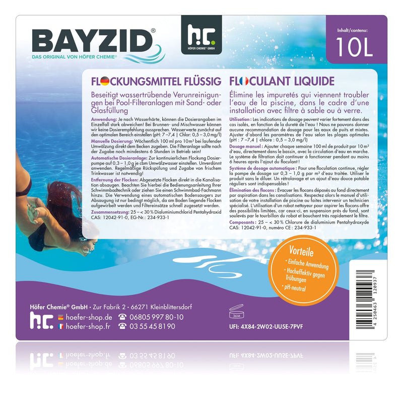 Floculant liquide Bayzid® en bidon de 10 L