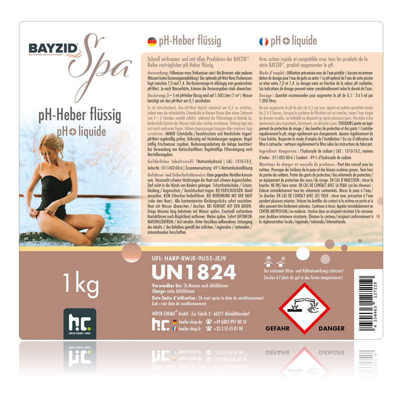 1 kg BAYZID® SPA pH-liftvloeistof