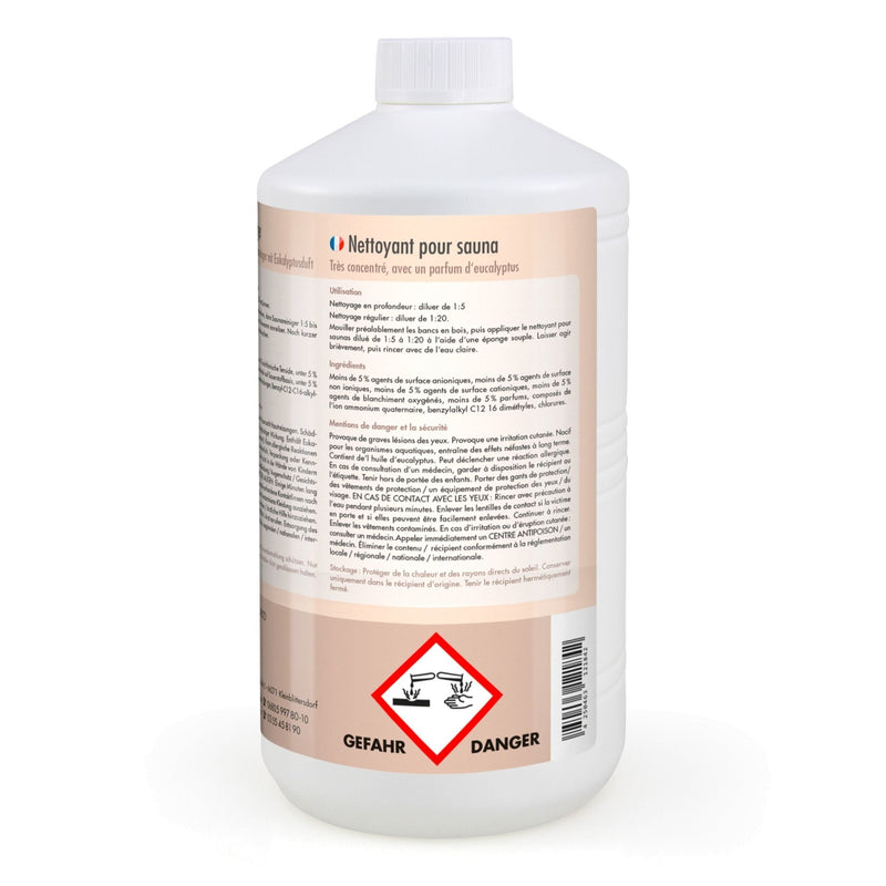 1 L BAYZID® SPA Saunareiniger mit Eukalyptusduft - hochkonzentriertes Reinigungsmittel - Höfer Chemie GmbH
