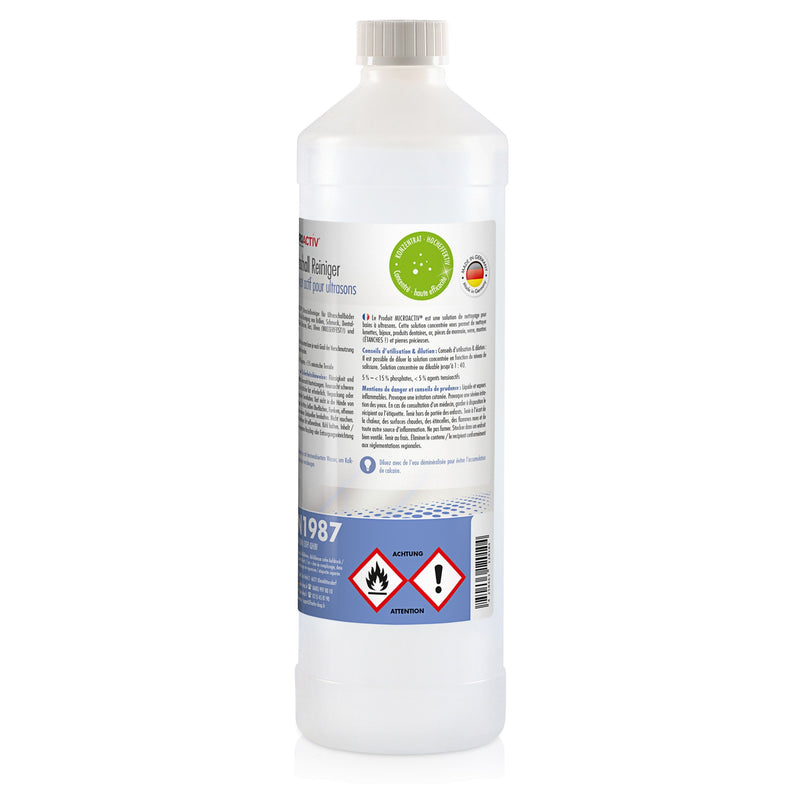 Produit detergent ultrason Microactiv® en bouteille de 1 L