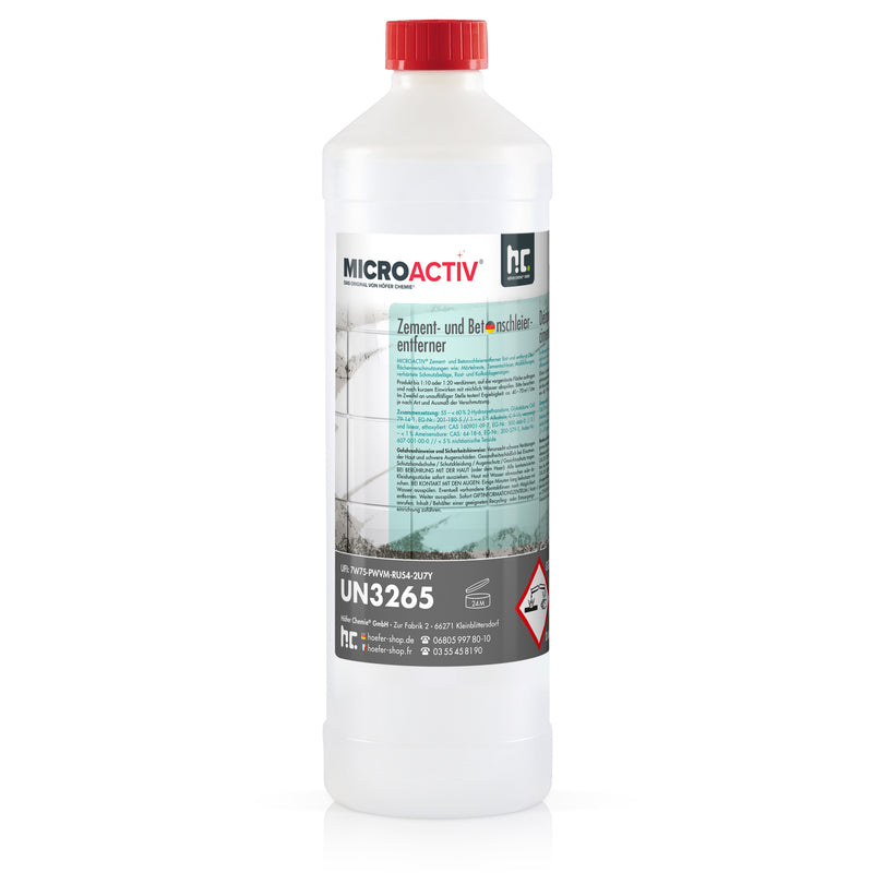 1 L de Microactiv® nettoyant pour voile de ciment et béton en bouteille