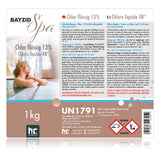 1 kg BAYZID® SPA Chlor flüssig für Whirlpools & Planschbecken - Höfer Chemie GmbH