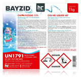 1 kg BAYZID® Chlor 13% flüssig für Pools - Höfer Chemie GmbH