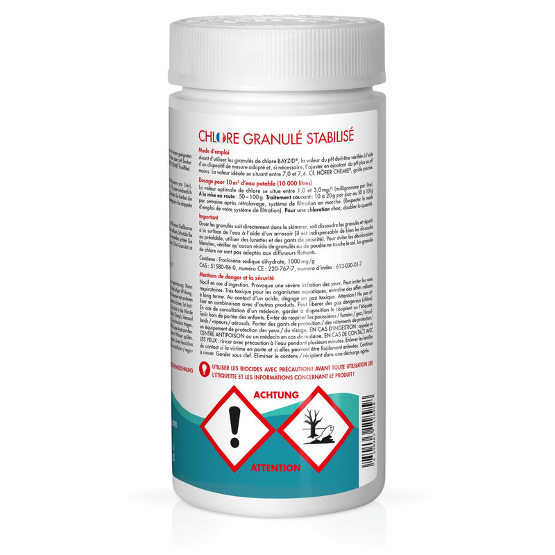 1 kg BAYZID® chloorgranulaat voor zwembaden