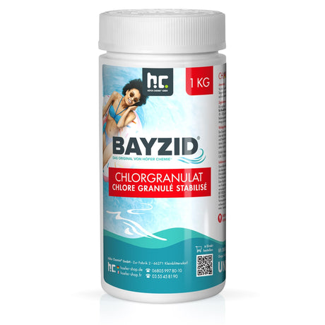 1 kg BAYZID® Chlorgranulat für Pools - Höfer Chemie GmbH