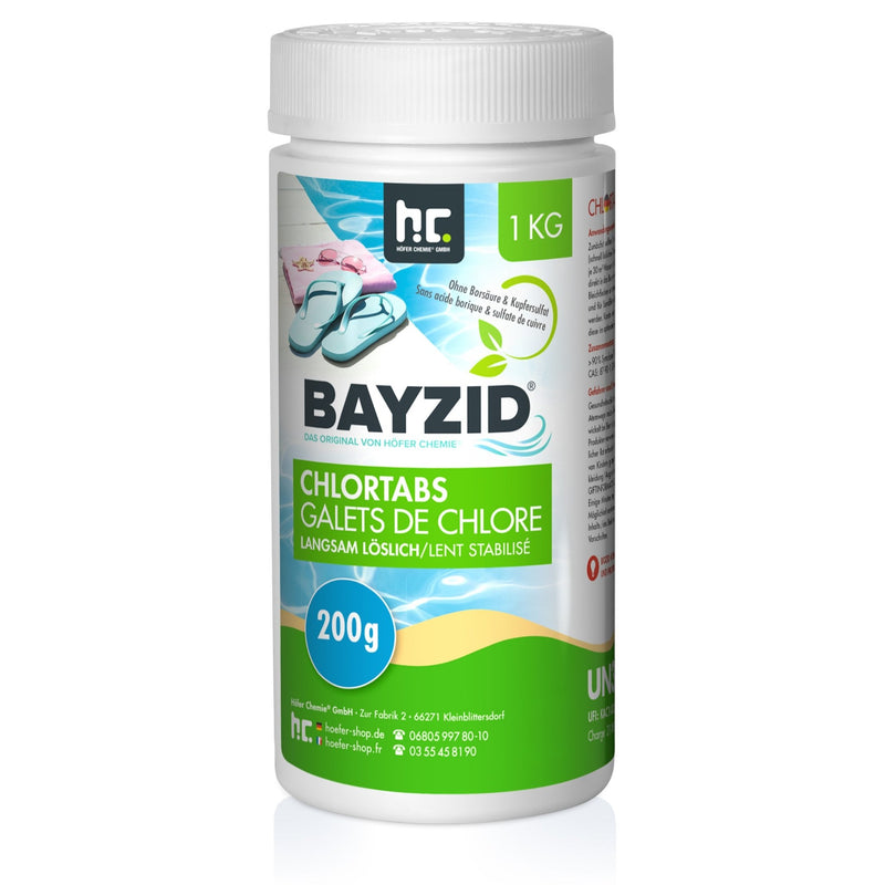 1 kg BAYZID® Chlortabs 200g langsam löslich - Höfer Chemie GmbH